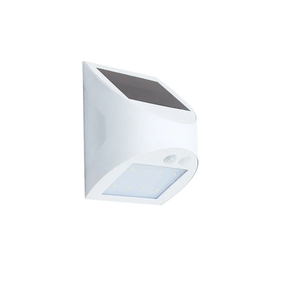 Aplique solar LED Kolam con sensor de movimiento y crepuscular 3W 6000K Blanco
