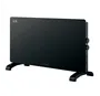Radiador convector de cristal Zanthus Máx. 2000W Negro