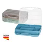 Caja organizadora de herramientas con 7 compartimentos - 12u retráctil