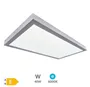 Panel superficie LED rectangular Kisongo 120x30cm 40W 6000K Níquel