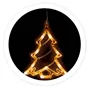 Árbol colgante de navidad LED 3xAAA