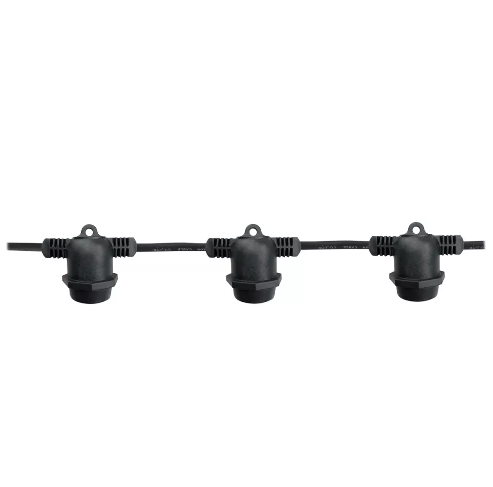Kit de Guirnalda Decorativa Liboi 42m con 40 Portalámparas E27 IP65