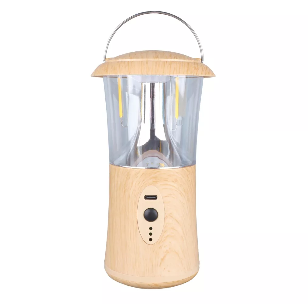 Linterna LED recargable USB 360 lúmenes para camping