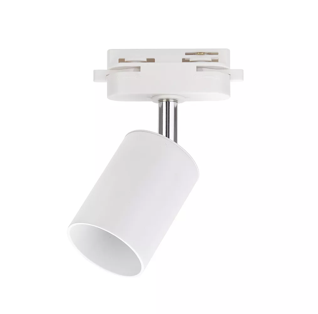 Foco de carril monofásico GU10 blanco