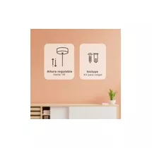 Lámpara colgante Serie Nola E27 Ø420mm Blanco
