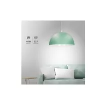 Lámpara colgante Serie Abala E27 Ø400mm Verde menta