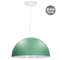Lámpara colgante Serie Abala E27 Ø400mm Verde menta