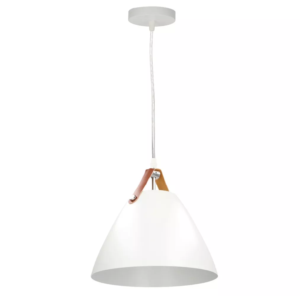 Lámpara de techo colgante Serie Dianza E27 Ø270mm Blanco