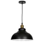 Lámpara de techo colgante Serie Akure E27 Ø290mm Negro
