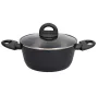 Olla de aluminio forjado Serie Salova de 280 mm con tapa de cristal