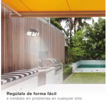 Aplique Solar LED Marlo 7W 6500K con Sensor de Movimiento y Crepuscular