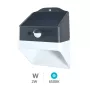 Aplique solar LED Senise 2W 6500K con sensor de movimiento y crepuscular