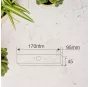 Aplique solar LED Piana 3W 6500K con sensor de movimiento y crepuscular