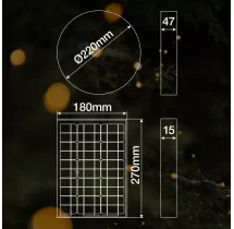 Plafón solar LED Telfer 6W 6500K