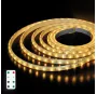Kit de 5 metros de tira LED solar 0,2W/m 2700K para exteriores