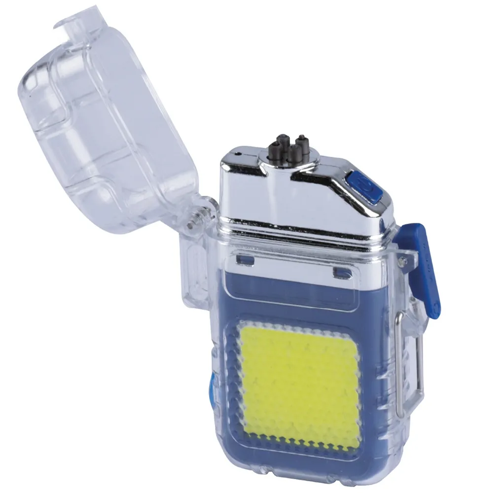 Linterna LED COB 2W con mechero eléctrico
