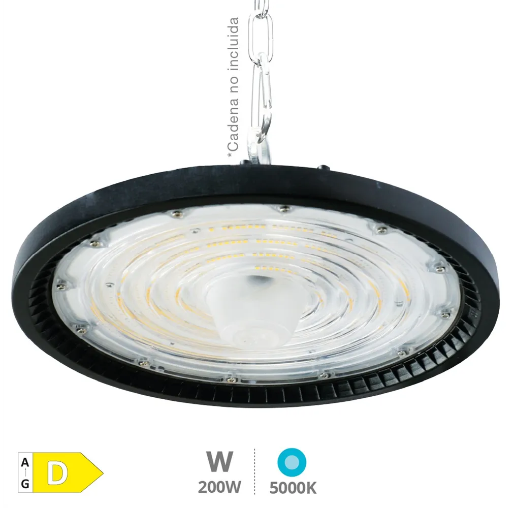 Campana industrial LED Titas 150W 60-90-120º 5000K