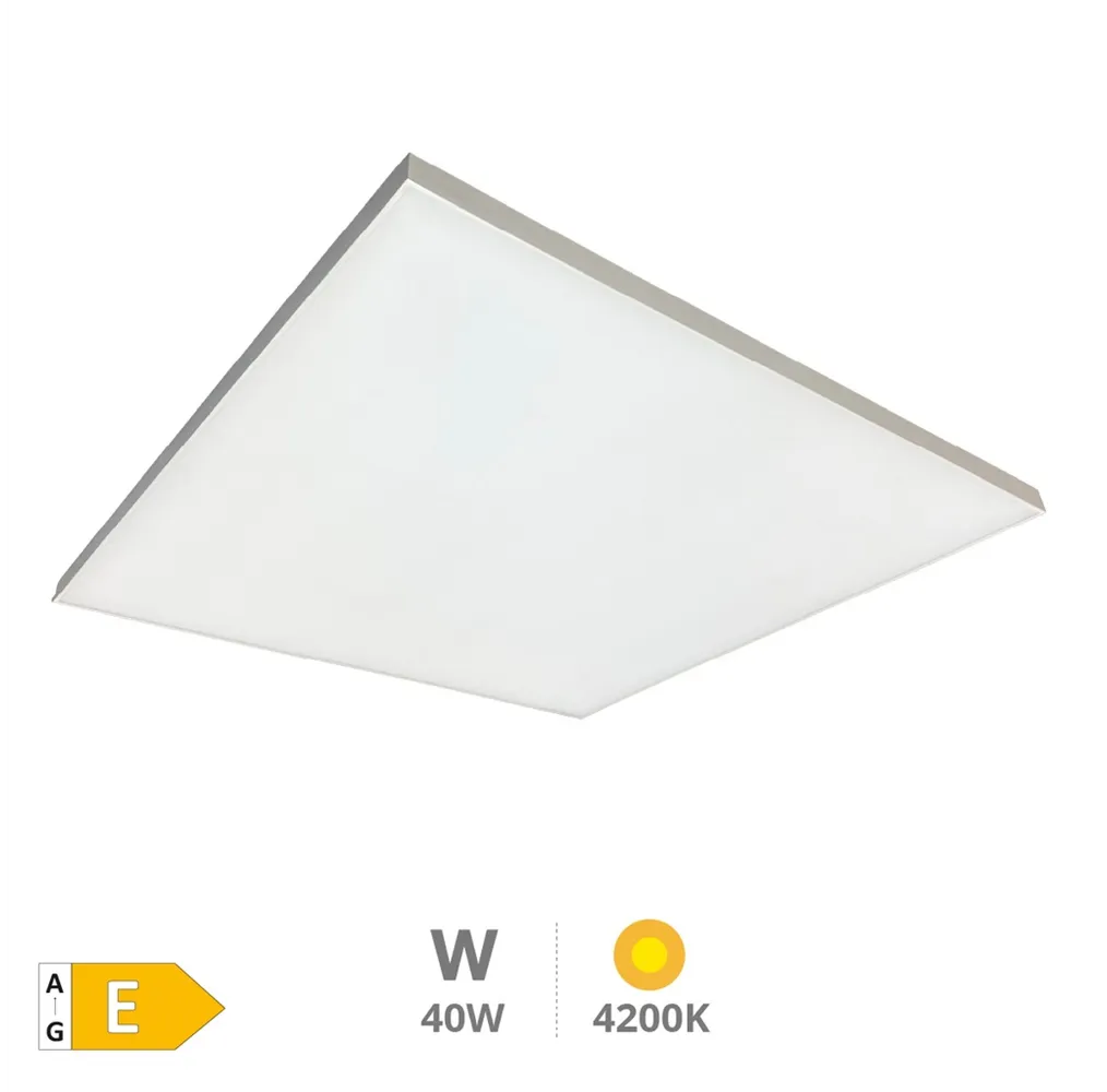 Panel empotrable LED Ubari 59,5x59,5cm 40W 4200K Sin marco