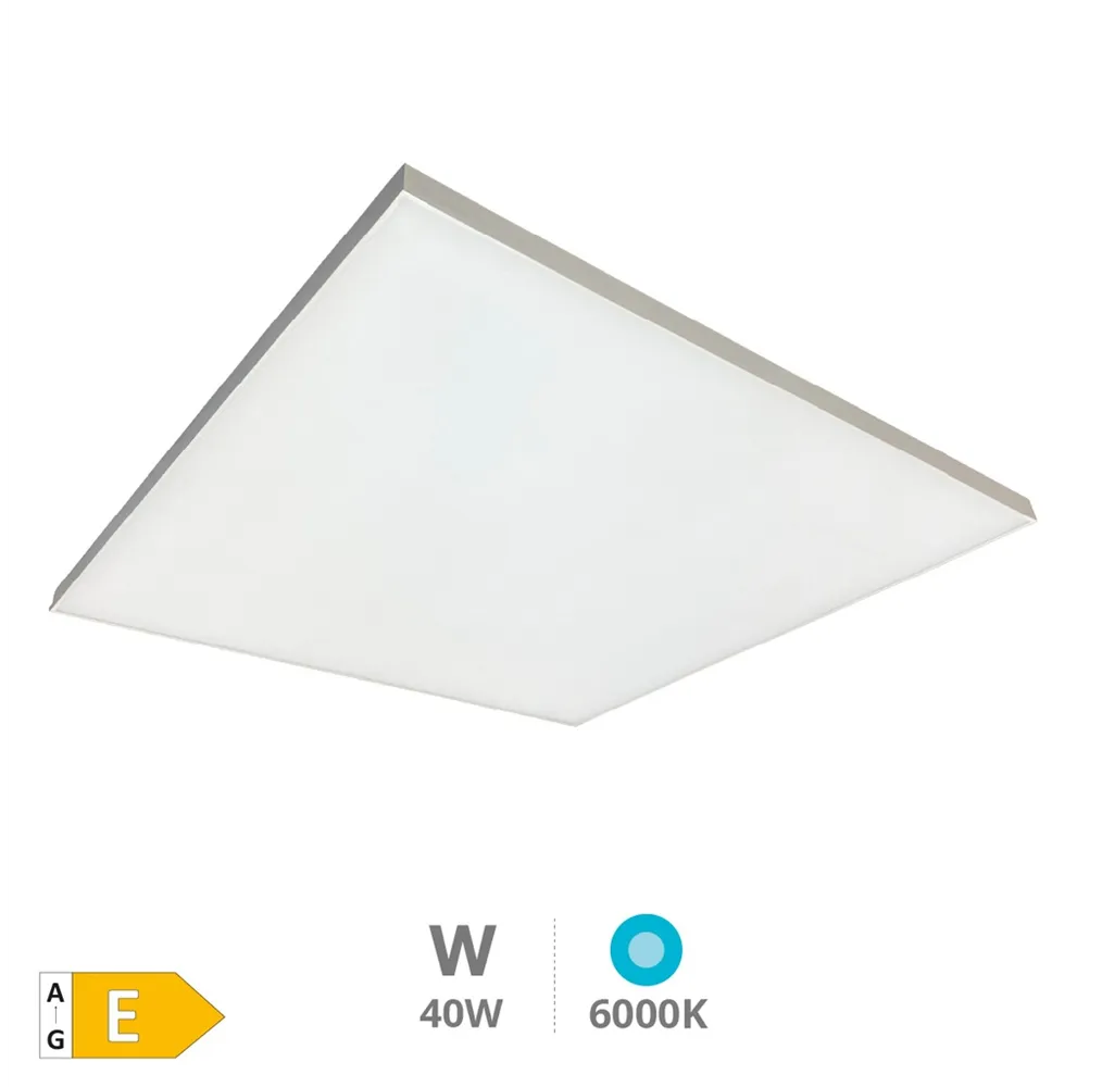 Panel empotrable LED Ubari 59,5x59,5cm 40W 6000K Sin marco 