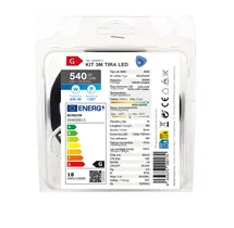Kit 3M Tira de LED 6W/M IP20 6000K-6500K preparado  