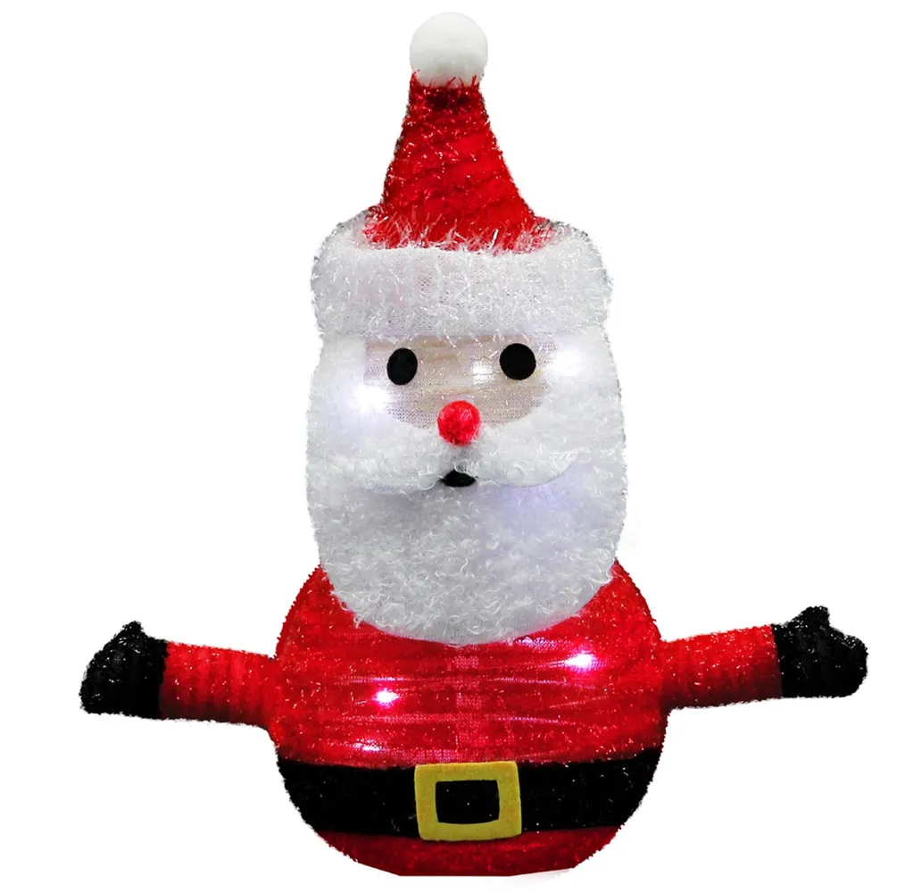 Papá Noel plegable LED 300mm Luz fría
