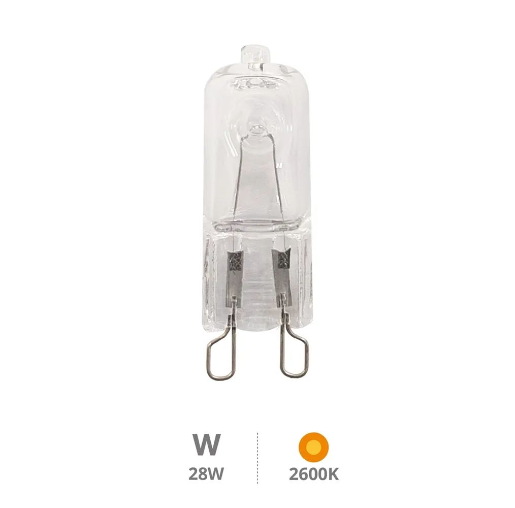Bombilla halógena para horno 28W G9