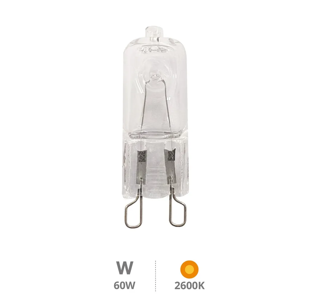Bombilla halógena para horno 60W G9