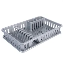 Escurreplatos con bandeja Gris