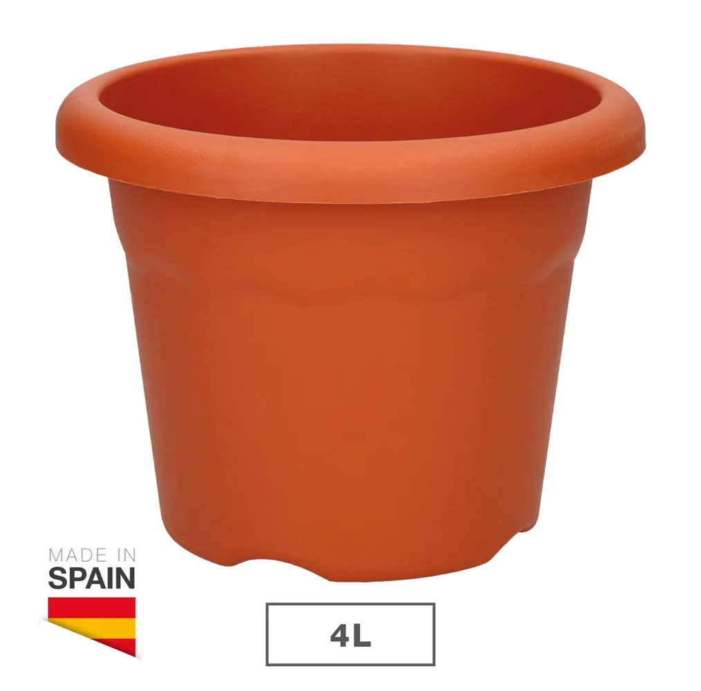 Maceta redonda Terra Ø260mm Marrón