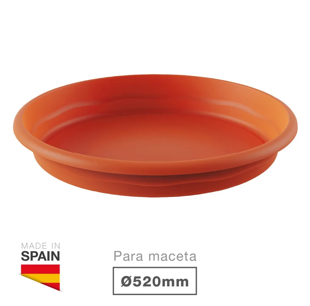 Plato para maceta redonda Terra Ø220mm Marrón