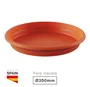 Plato para maceta redonda Terra Ø350mm Marrón