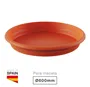 Plato para maceta redonda Terra Ø600mm Marrón