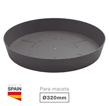 Plato para cuenco y maceta Tes y Doric Ø320mm Gris antracita
