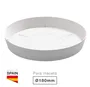 Plato para cuenco y maceta Tes y Doric Ø180mm Blanco