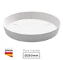 Plato para cuenco y maceta Tes y Doric Ø260mm Blanco