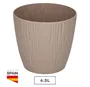 Maceta Oasis con plato integrado Ø240mm Beige