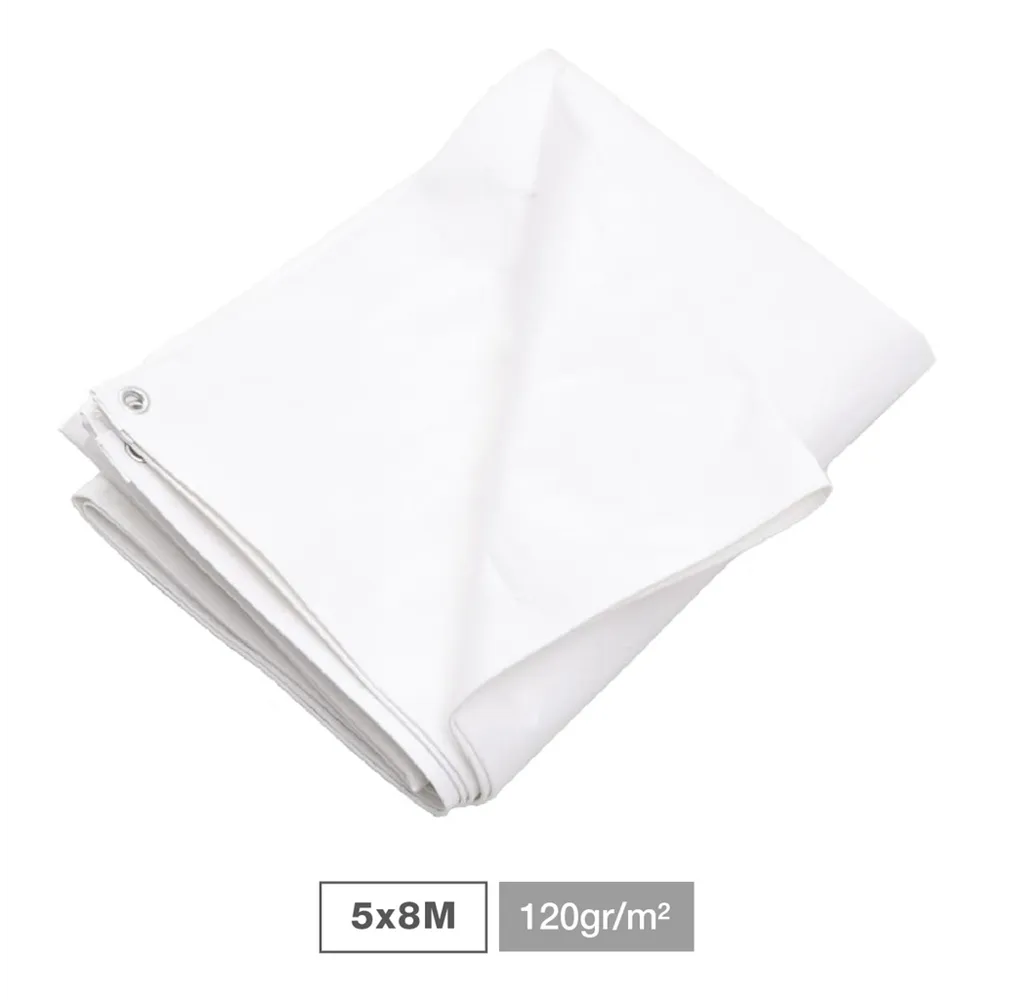 Toldo 120gr 5x8M Blanco