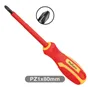 Destornillador Pozidriv aislado PZ1x80mm