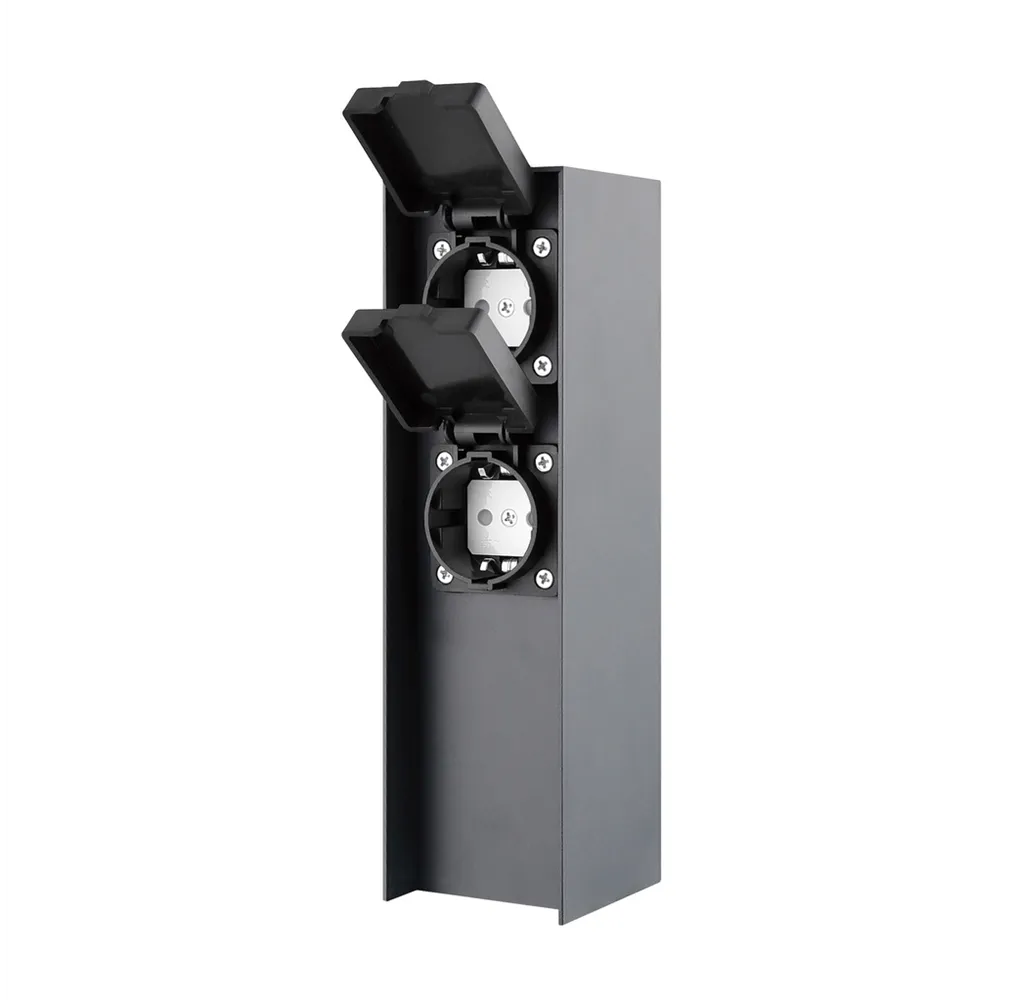 Columna enchufe jardín con tapas 2T IP44