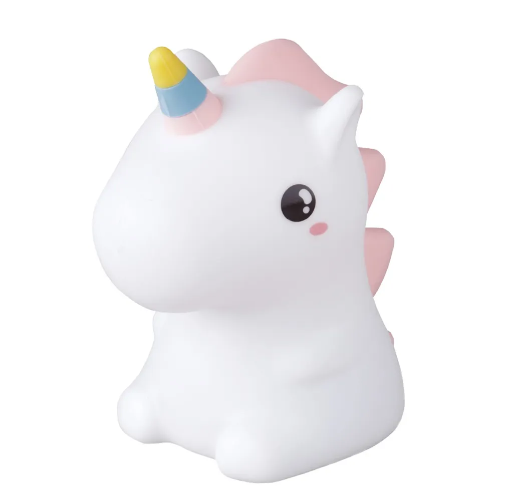 Luz de noche infantil LED Unicornio 1W RGB batería recargable 