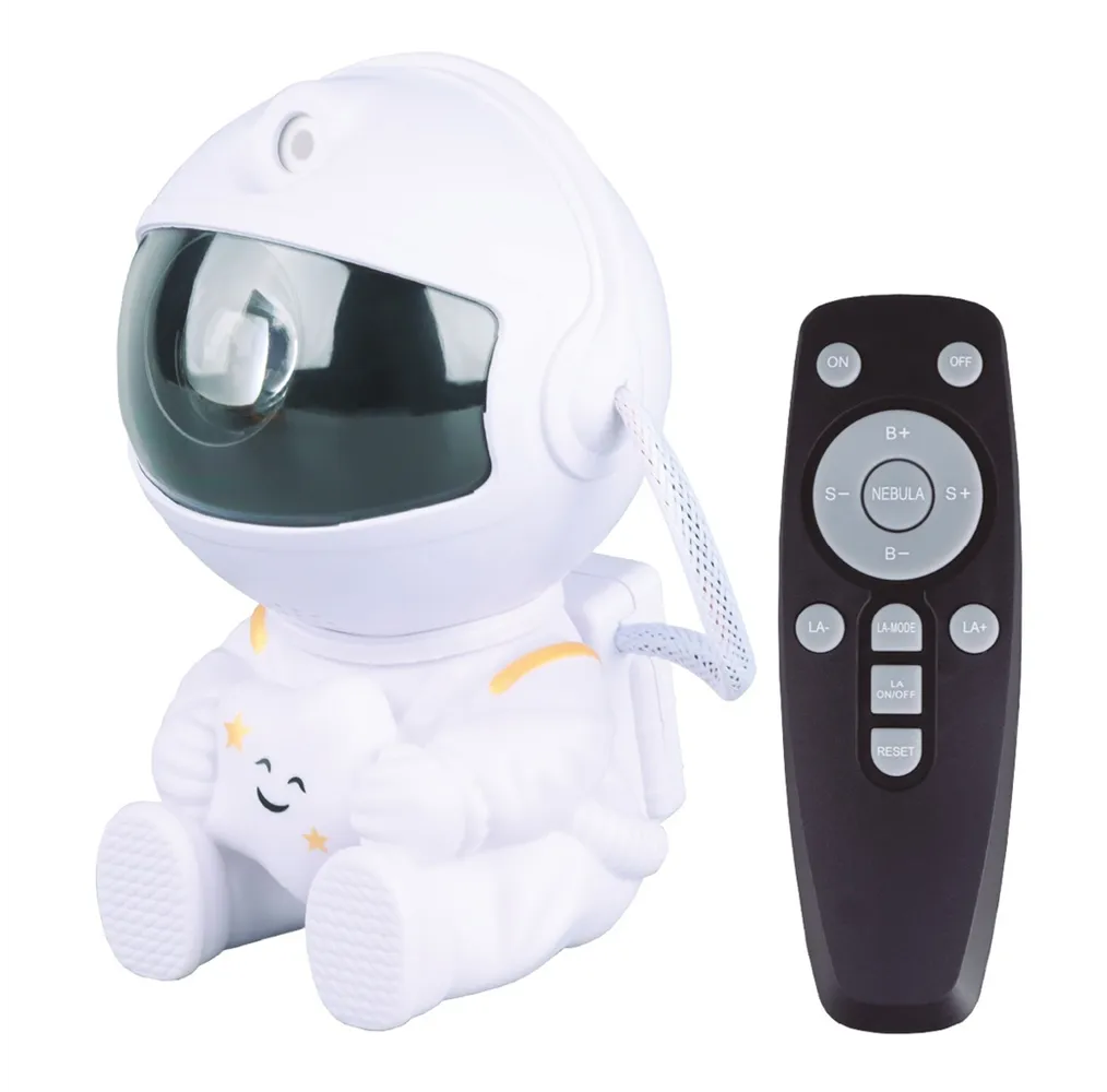Luz de noche infantil LED Astronauta proyector galaxia 