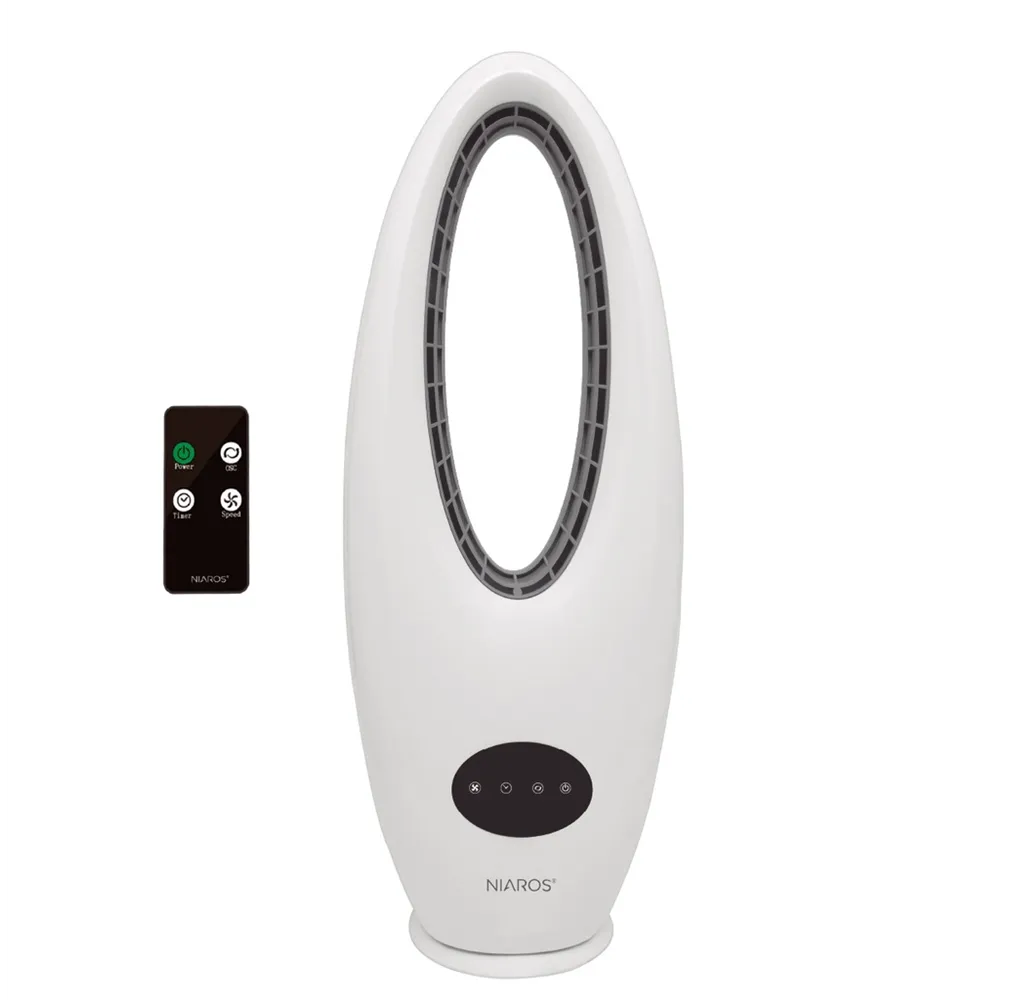 Ventilador de torre sin aspas Salboni con mando 45W Blanco