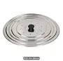 Tapa universal acero inox para ollas y sartenes Ø32 - 34 - 36 cm