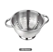 Escurridor con asas acero inox Ø26cm