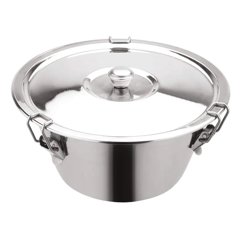 Flanera con tapa acero inox Ø20cm