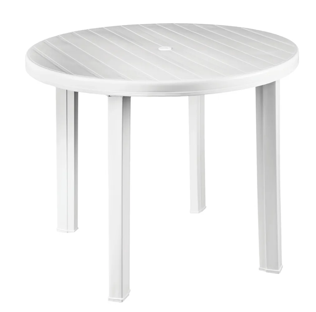 Mesa redonda polipropileno jardín 900x720x900mm