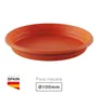 Plato para maceta redonda Terra Ø100mm Marrón
