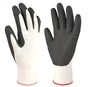 Guante poliéster y nitrilo Blanco/Gris - Talla 6