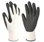 Guante poliéster y nitrilo Blanco/Gris - Talla 10