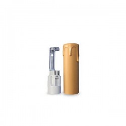 Portalámparas vela E14 85mm Crema